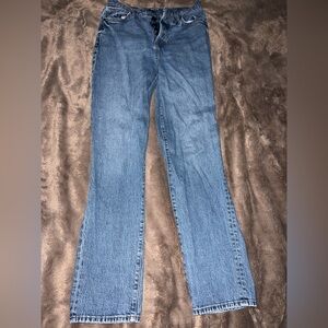 a.n.a Blue Straight Leg Jeans